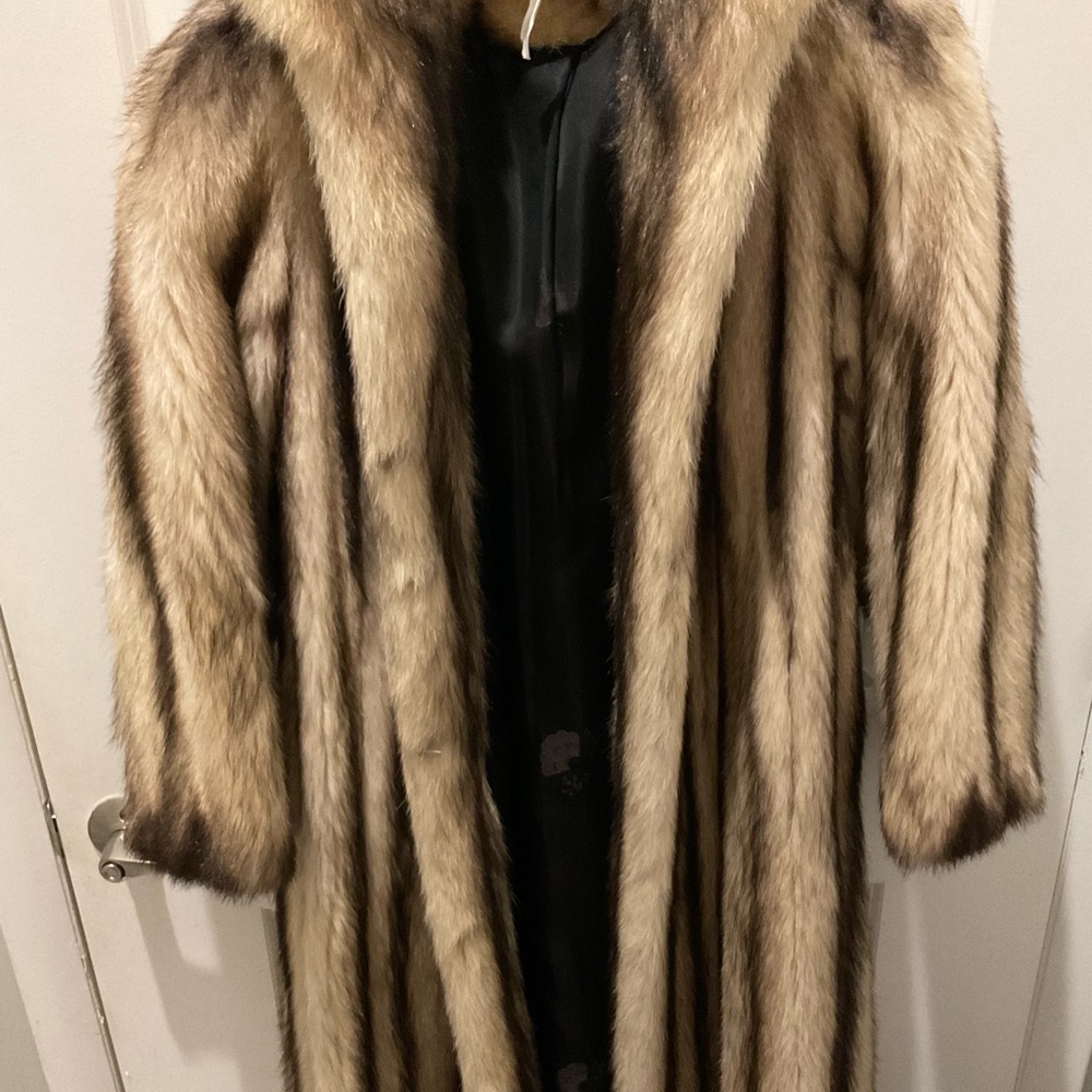 Vintage full length fitch fur coat